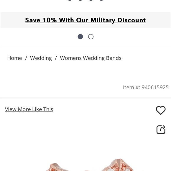 Neil Lane Rose Gold Diamond Ring - Picture 2 of 3